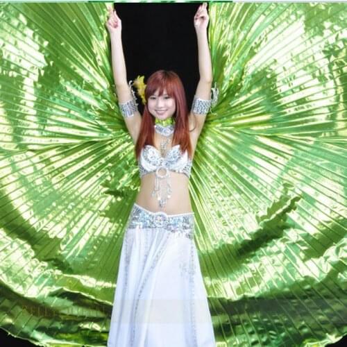 [ Fly Eagle ] Isis Wings Belly Dance Dancing Costume Props Acessories Show Vegas Green