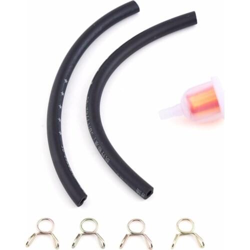 Gas Hose Line Fuel Oil Filter Motorcycle Moto Moped Quad ATV 4 Wheeler Dirt Bike Kit With Tubing Clip Tube Hose Line Petrol Pipe