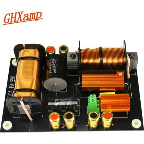 Ghxamp Tweeter Woofer Speaker Crossover 600W-800W Treble Bass 2 way Crossover 2000Hz For 12-15 inch Stage Speakers 1pc