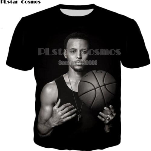 PLstar Cosmos Hot Sale 3D Print Graphic Stephen Curry women men Tee Shirt Cool 3D T Shirt Short Sleeve T-Shirt Casual unisex Tee