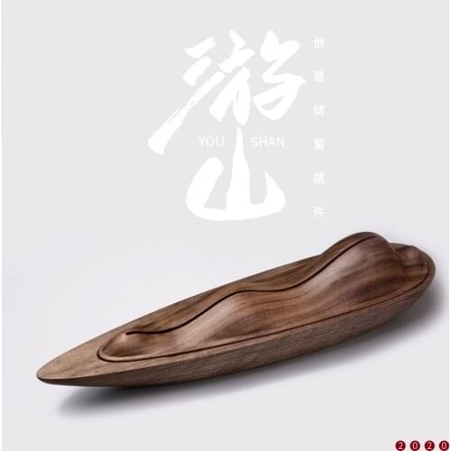 Sightseeing Savings Storage Box Store Opening Coin Bank Wood Crafts Implication Decoration Ornaments