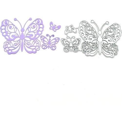 Julyarts 3pcs Butterfly Embossing Folder Scrapbooking Accessories For DIY Scrap Booking Photo Album Embossing Paper Cards