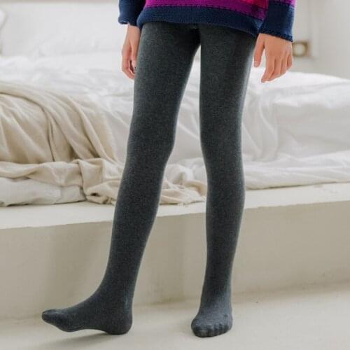 2020 Winter New Style Girls Plus Cashmere Pantyhose Baby Girls Casual Warm Velvet Thicken Tights Kids Slim Elastic Tights, #8072