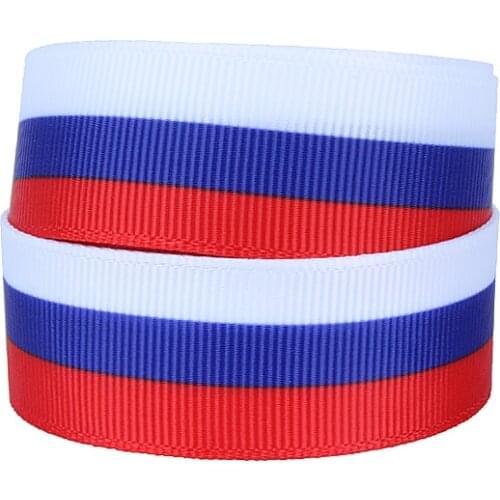 FLRA Ribbon Wholesale Russian Federation flag printed grosgrain ribbons