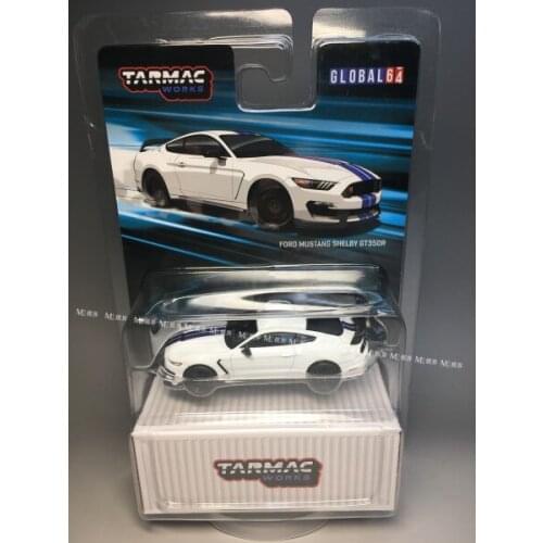 1:64 FORD MUSTANG SHELBY GT350R WHITE Alloy model car Metal toys for childen kids diecast gift