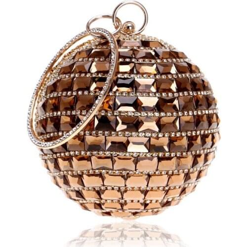 Fashion Women Handbags Black Crystal Evening Purse Metal Clutches Silver Beaded Bridal Wedding Box Clutch Bags Bolsos Mujer