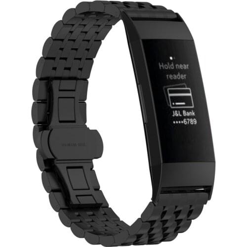 Fashion Stainless Steel Watch band Strap For Fitbit Charge 3 Luxury Replacement Watchband For Fitbit Charge 3 Band Strap 10pcs