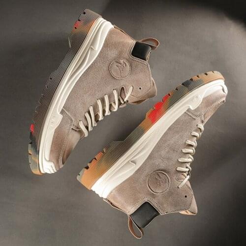 2019 new winter mens boots mens waterproof ankle boots autumn mens fashion casual shoes snow warm lace-up boots