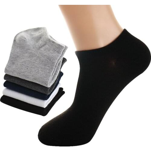 5pairs/lot Spring Summer Men Cotton Ankle Socks For Mens Business Casual Solid Colors Short Socks Meias Male Sock Slippers 2021