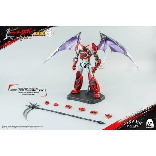 New Arrivals! ThreeZero ROBO-DOU Armageddon Shin Getter 1 Robot Action Figure Metal Color Ver. In Stock