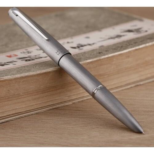 Moonman Ti200 Metal Fountain Pen Titanium Alloy Ink Pen Iridium F/14K Gold Nib 0.5mm Stationery Office School Supplies Gift Box