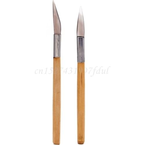 Agate Burnisher Polishing Knife Edge With Bamboo Handle Jewelry Making Tools New