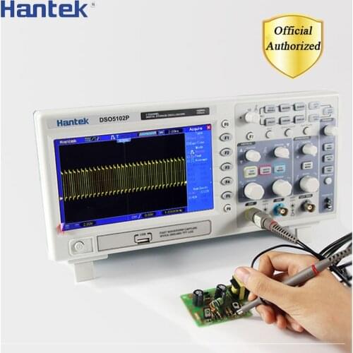 Hantek DSO5102P Digital Storage Oscilloscope Portable 100MHz 2Channels 1GSa/s Record Length 40K USB Osciloscopio