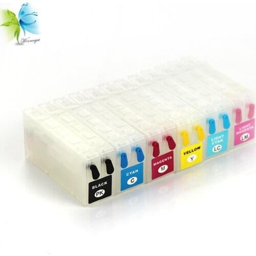WINNERJET 6 Colors Empty Refillable Ink Cartridge for Epson PP100 Printer