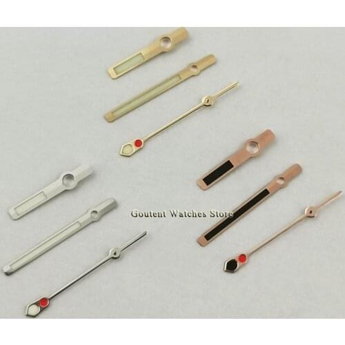 Goutent Silver/Golden/Rose Gold Watch Hands Fit For NH35 NH36 Movement Watch spare parts