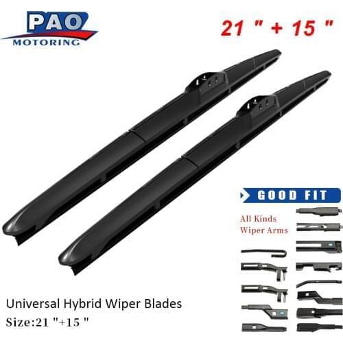 Front Wiper Blade Universal Type For VOLKSWAGEN FOX Hatchback (5Z1) 2010-2019 15" & 21"