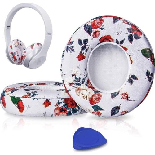 Ear Pads Cushions Replacement, Earpads Compatible with Beats Solo2 & Solo3 Wireless On-Ear Headphones