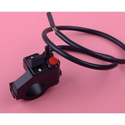 Universal 7/8" 22mm Motorcycle ATV Handlebar Winker Mount Push Button Horn Beam Turn Switch Black Assembly Auto Accessories