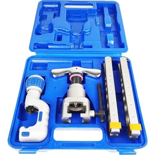 VFT-808U-R410A Tube Expander R410A Copper Tube Flared Manual Flaring Reamer Manual Pipe Expander Cutter Flaring Tool Kit