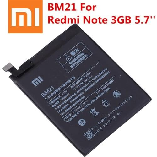 Xiao mi 100% Orginal BM21 3000mAh Battery For Xiaomi Mi Note BM21 3GB RAM 5.7" High Quality Phone Replacement Batteries