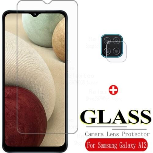 Protective glass For samsung a12 screen protector camera lens on For samsung galaxy a12 a 12 12a samsunga12 tempered glass film