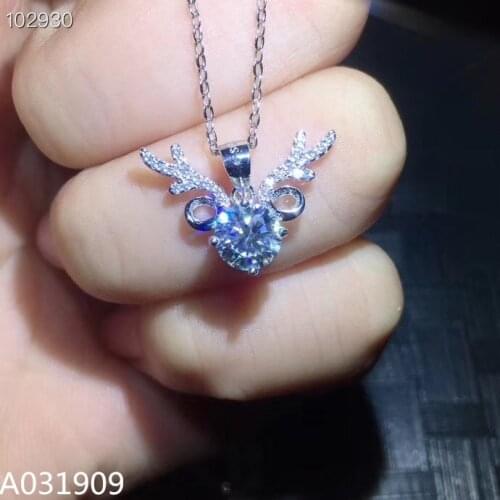 KJJEAXCMY boutique jewelry 925 sterling silver inlaid Mosang Diamond Womens pendant support detection classic