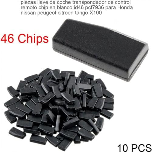 10pcs Blank ID46 PCF7936 Carbon Chip Car Key Transponder Chip Fit for Honda /Hyundai /Kia /Mitsubishi /Nissan /Citroen/ Peugeot