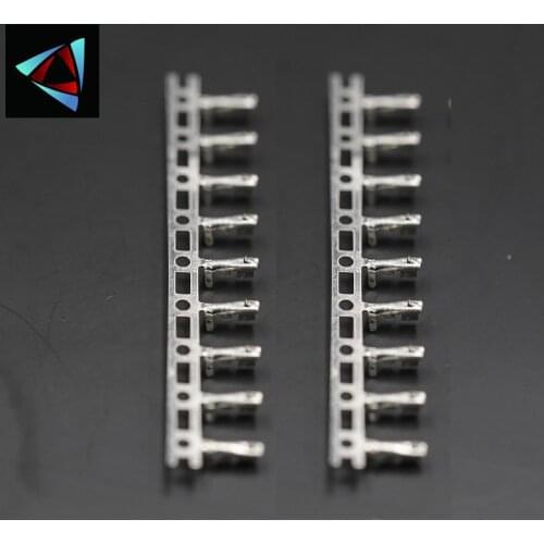 100 PCS 2.54mm Female Dupont Jumper Wire Terminal Connector Pins Crimp Copper