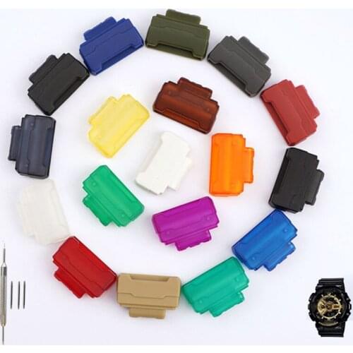 16mm TPU Watchband Adapter For Casio G-Shock GA-110/100/120/150/200/300/400/700 GD-100/110/120 DW-5600 6900 Wrist Band Strap