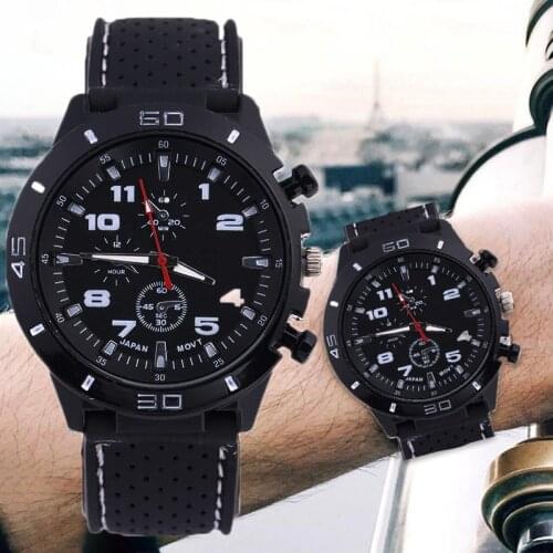 2020 Luxury Brand rubber Quartz Watch Women Men Ladies Fashion Wrist Watch Wristwatches three-eyes relogio feminino masculino