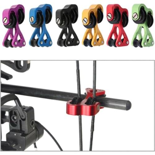 Aluminum Compound Bow Cable Slide Bar Bow String Splitter Roller Glide Replacement Bowstring Separator Arrow Pulley Hunting Tool