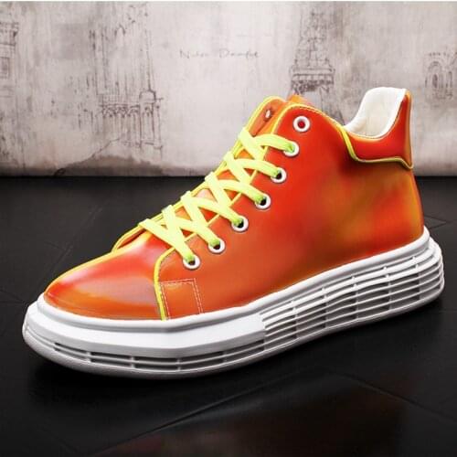 Stephoes Men Fashion Casual Ankle Boots Spring Autumn Colorful Thick Bottom Luxury Designer Youth Trending Sneakers Male Shoes