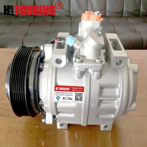 For Toyota Coaster bus toyota mini bus AC Compressor 10P30C 447220-1472 447300-0611 4472201472 4473000611 24V / 12V 7PK