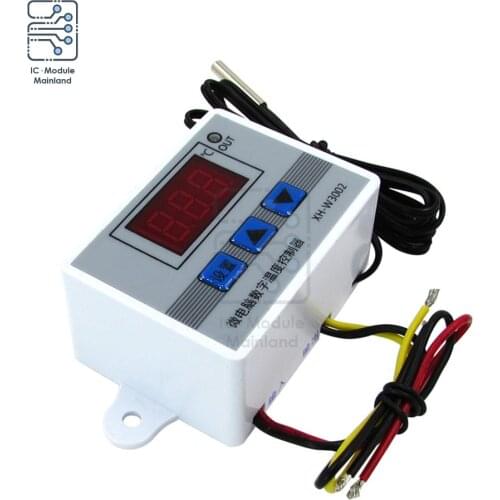 XH-W3002 Microcomputer Digital Display Temperature Controller Module 12V/24V/110V 220V W3002 LED Thermostat Sensor Switch Meter