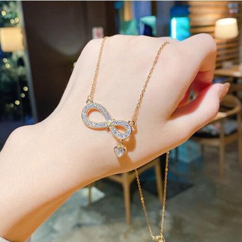 JUWANG Women Chokers Necklace Fashion Jewelry Gold Color Pendant Clavicle Chain Necklaces For Women Party Decoration Collares