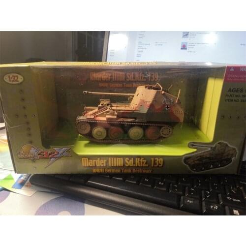 In Stock 1/32th Soldier WWII German Weasel 3M Tank Model Light Anti-tank Artillery Weapon For Fans Collection