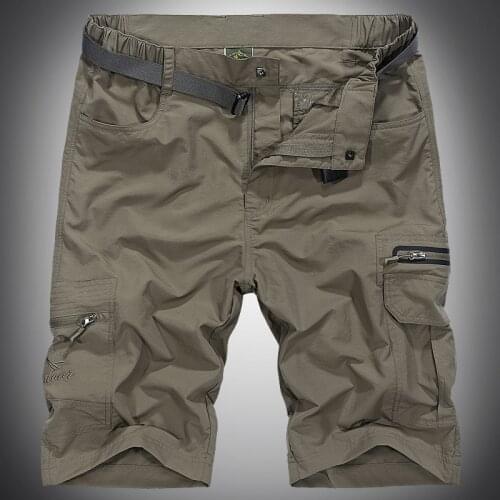 Men Summer Hiking Shorts Casual Quick-dry Cargo Shorts Plus SizeM-5xl Military Tactical Pockets Bermudas Deportivas Hombre