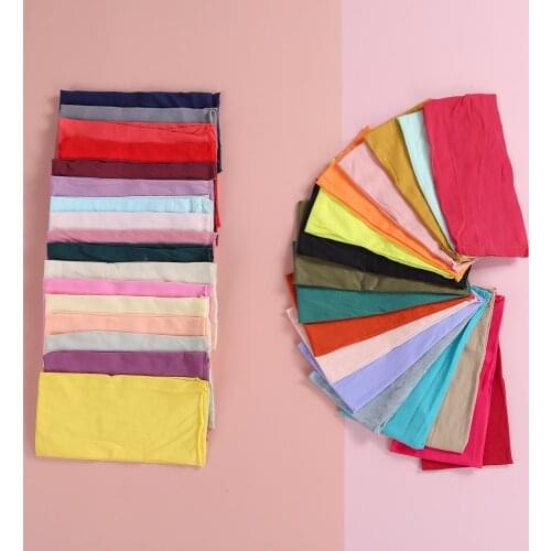 Bulk 35pc/lot Stretch Nylon Fabric Soft Nylon Material For Baby Girls Handmade Headband Material DIY Baby Accessories