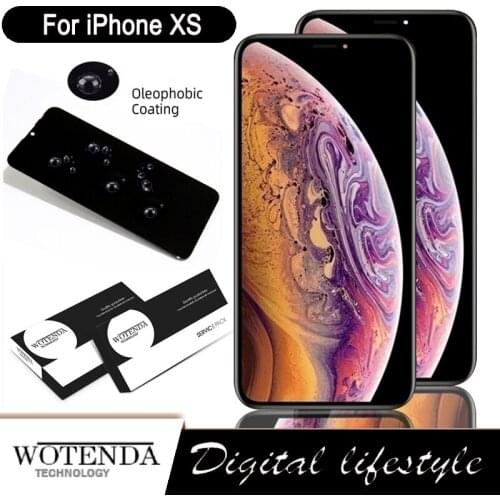 Original OEM Display For iPhone Xs LCD Touch Screen Digitizer Assembly Repair Parts with Service Pack