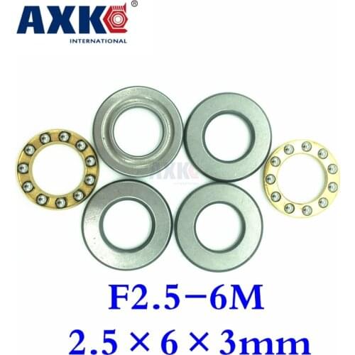 2021 Rolamentos Rodamientos Axk 10pcs Free Shipping Axial Ball Thrust Bearings F2.5-6m 2.5*6*3 Mm Plane Bearing Abec5 2.5x6x3mm