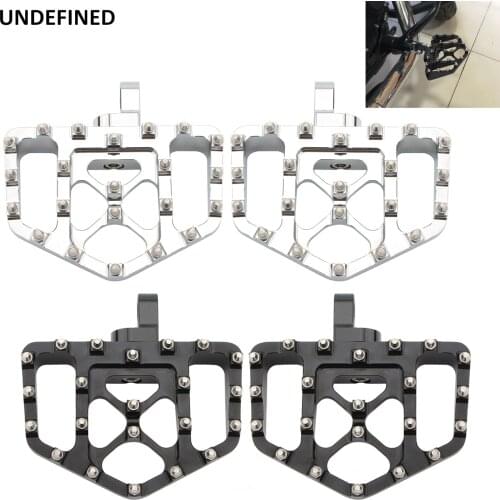 MX Foot Pegs Floorboards Footpegs Bobber Wide Footrests For Harley Sportster XL883 XL1200 Softail Breakout Blackline FXSE FXCW