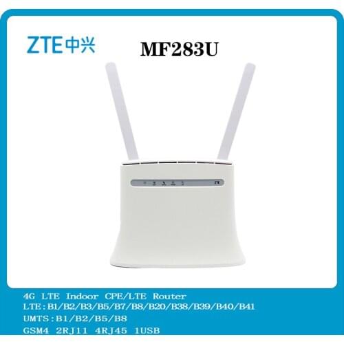 Unlocked 4G Router MF283 MF283u with Antennna 4g 150Mbps LTE Router Modem Router Wireless Wi-Fi Router Hotspot Wireless Gateway