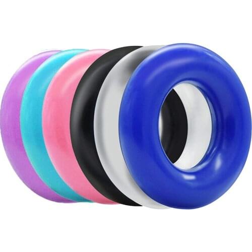 Six Colour Soft Silicone Penis Ring Extender Sex Toy For Men Ejaculation Delay Cock Ring Flexible Long Lasting Firmer Erection
