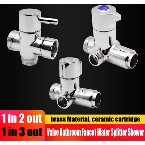 Brass G3/4,DN20 G1/2,DN15 Bathroom Shower Faucet for Handheld Bidet T Connectorwith 3 Way Tee Connector Bathroom Faucet Accessor