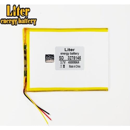 3 line Tablet PC battery capacity 3275145 3.7V 4500MAH 3075145 Universal Li-ion battery for tablet pc 9 inch 10 inch 11 inch
