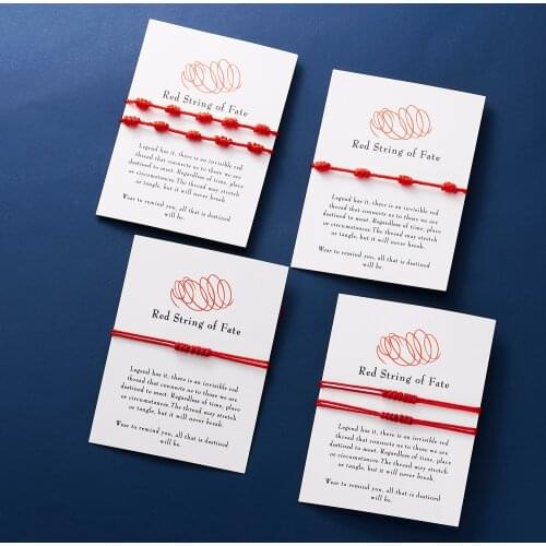 Lucky Jewelry Woven Rope Adjustable Bangle Braid String Women Bracelet For Couple Lady Girls Friendship Valentines Day Gift