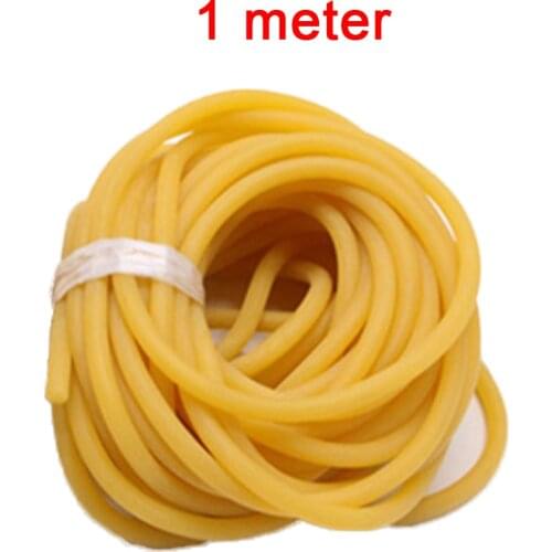1*Latex Band 1 Meter 3 Meter 5 Meter Elastic Natural Latex Rubber Band Tube 5mm For Hunting Slingshot Catapult