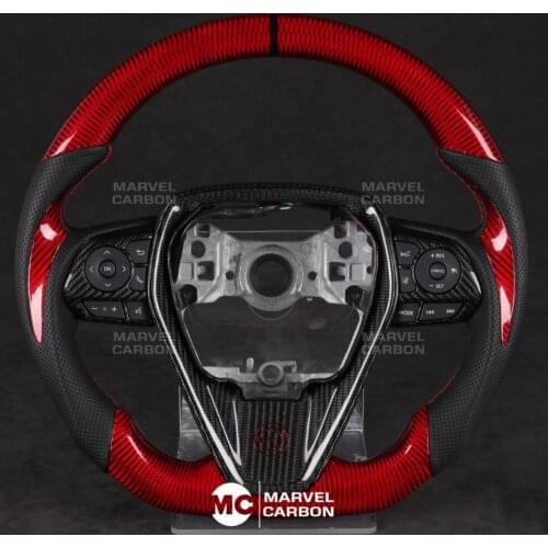 100% REAL CARBON FIBER STEERING WHEEL COMPATIBLE WITH Toyota Camry