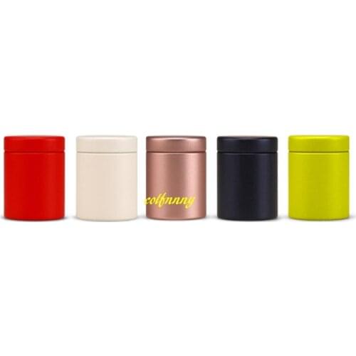 100pcs/lot FAST SHIPPING 47*45mm Mini Small Tea Caddies Caddy Metal Tin Storage Boxes Candy Case Organizer Box For Travel