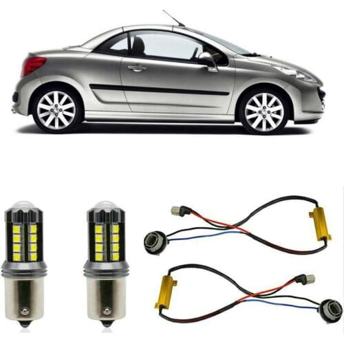 Fog lamps for PEUGEOT 207 CC WD CABRIO Stop lamp Reverse Back up bulb Front Rear Turn Signal error free 2pc